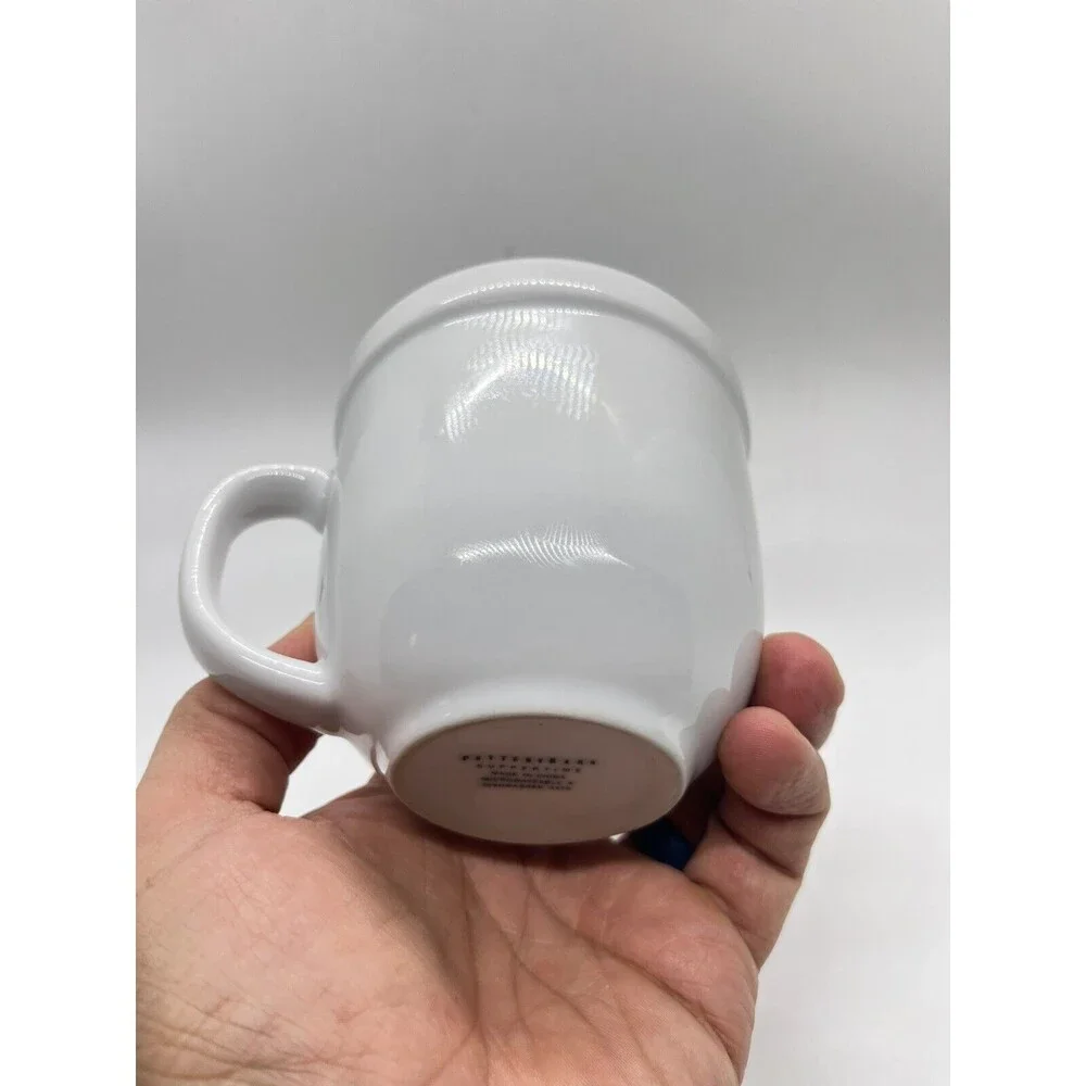 Pottery Barn Suppertime White Porcelain Mug